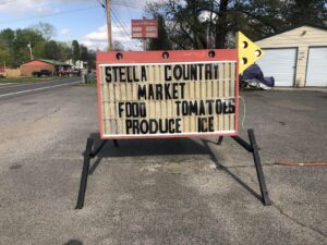 Stella Market sign