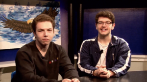 JT Handley and Ayden Dick hosting GCTV.